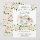 Search for virtual baby girl shower invitations Elephant