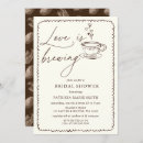 Search for coffee bridal shower invitations Minimalist