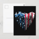 Search for flag heart postcards United states