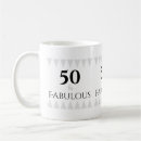 Search for black silver mugs 50th birthday