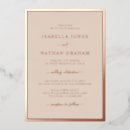 Search for gold foil pressed wedding invitations Modern minimalist