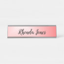 Search for pink name plates Feminine