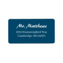 Search for blue return address labels weddings Elegant