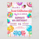 Search for sweet shoppe invitations Rainbow colourful
