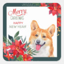 Search for pembroke welsh corgi stickers Merry christmas