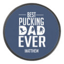 Search for fathers day hockey pucks Best dad ever