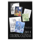 Search for black and white calendars Colouring book