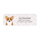 Search for corgi return address labels Puppy