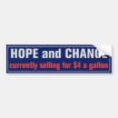 Search for hope and change bumper stickers President