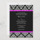 Search for fushcia invitations Damask