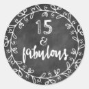 Search for 15th birthday stickers Fifteen