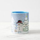 Search for snowman illustration mugs Adorable