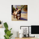 Search for dog walking posters French bulldog