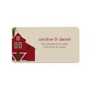 Search for rustic barn wedding return address labels Simple