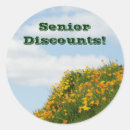 Search for discounts stickers Senior discount