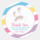 Search for magical thank you stickers Pink and purple