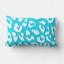 Search for blue leopard print cushions White