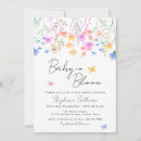 Search for baby in bloom invitations Watercolor floral
