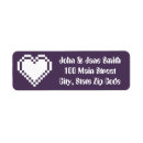 Search for purple heart return address labels Violet