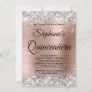 Search for rose gold and silver invitations Sparkle