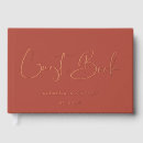 Search for rose gold wedding guest books Modern