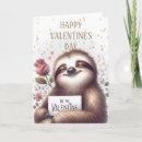 Search for sloth valentines day cards Cute