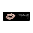 Search for gold lips return address labels Cosmetologist