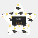 Search for star graduate stickers Black