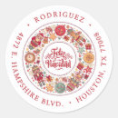 Search for feliz navidad return address labels Santa