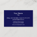 Search for navy business cards Dark blue