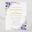 Search for gold foil floral wedding invitations Watercolor
