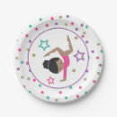 Search for gymnastics birthday plates Pink