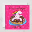 Search for unicorn doughnut invitations Colourful
