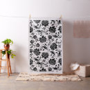 Search for black and white vintage fabric Floral