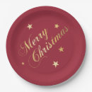 Search for christmas plates and paper napkins Red
