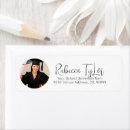 Search for red and black graduation return address labels Simple