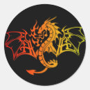 Search for dragon fantasy stickers Gold