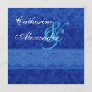 Search for royal blue damask invitations Formal