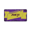 Search for property of labels Belongs