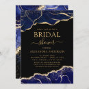 Search for navy and gold bridal shower invitations Blue