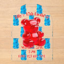 Search for gummy bears invitations Blue