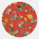 Search for cat playing stickers Retro