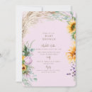 Search for pink sunflower invitations Boho