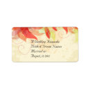 Search for orange flower return address labels Contemporary