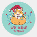 Search for round pig stickers Merry christmas