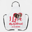 Search for i love my boyfriend aprons Modern