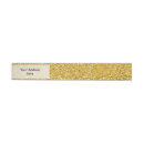 Search for glitter background return address labels Gold