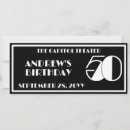 Search for ticket birthday invitations Black and white