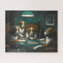 Search for poker puzzles Dogs playing poker