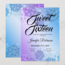Search for winter sweet 16 invitations Glitter